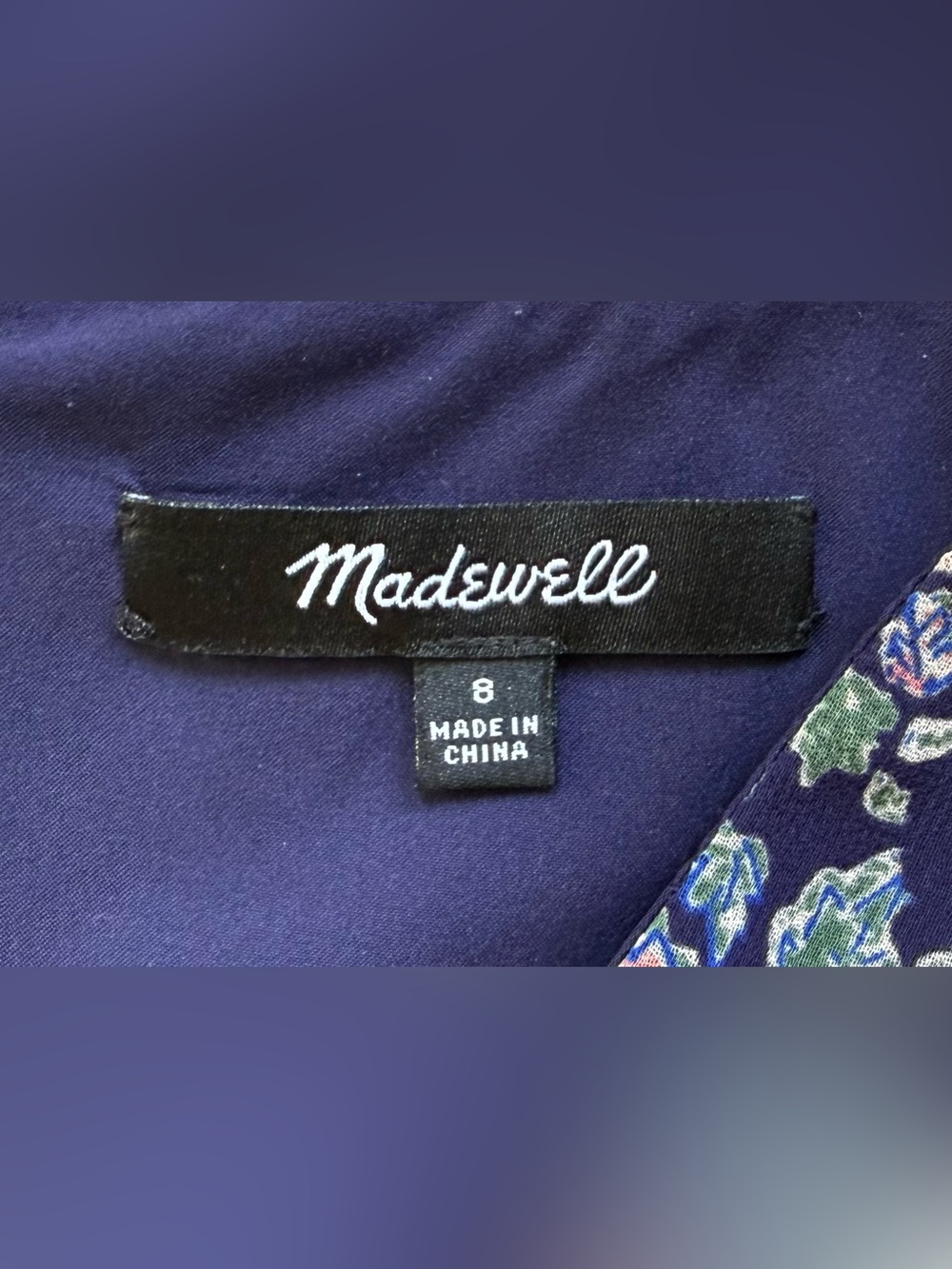 Madewell Orchard Flutter Sleeve Dress in Fan Floral Mix Size 8 - Picture 10 of 10